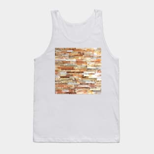 abstract contemporary fall colors beige cream stone Tank Top